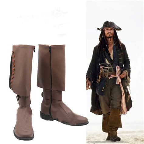 jack sparrow replica boots|leather pirate boots.